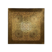 Safiya – applique murale marocaine orientale carrée en laiton ajouré